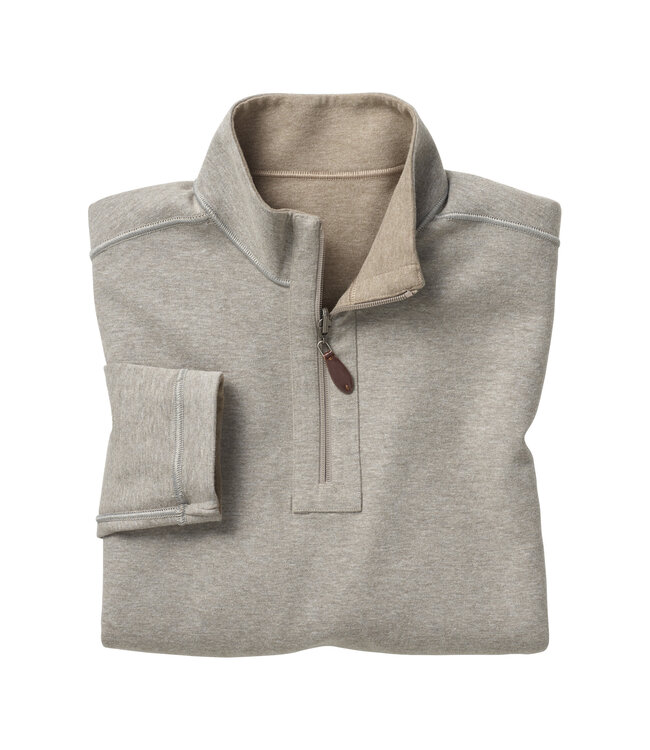 Johnston & Murphy Reversible Solid Quarter Zip