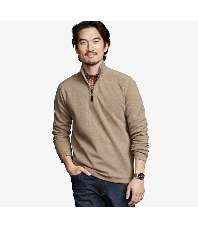 Johnston & Murphy Reversible Solid Quarter Zip