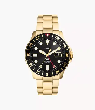 GMT Gold-Tone Stainless Steel Watch
