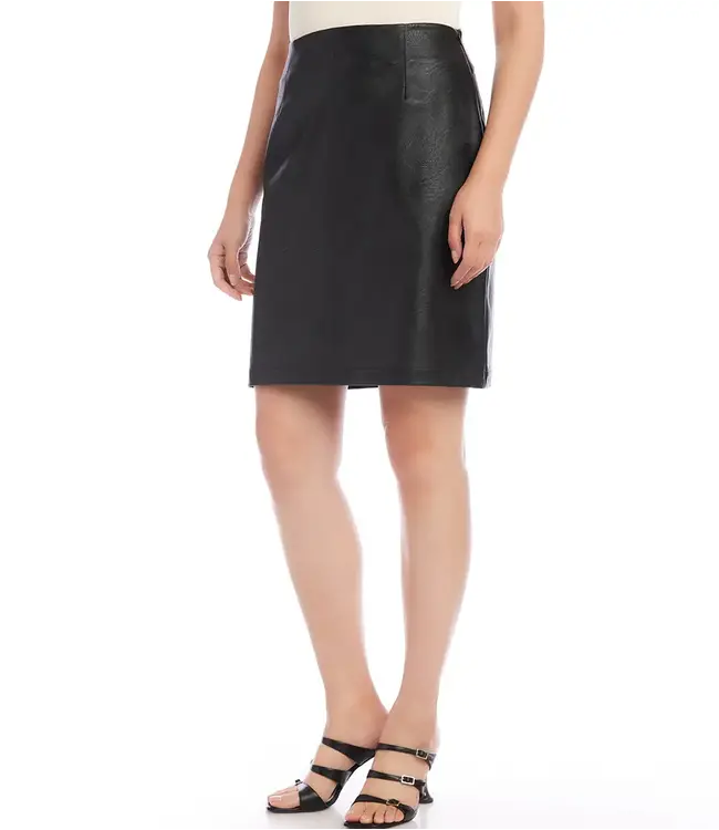 Karen Kane Vegan Leather Skirt