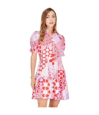 Joy Joy Tiered Shirt Dress