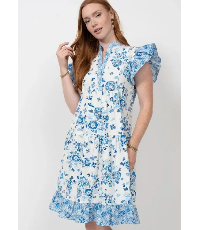 Uncle Frank China Plate Blue Dress