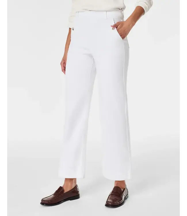 Spanx Stretch Twill Cropped Wide Leg Pant