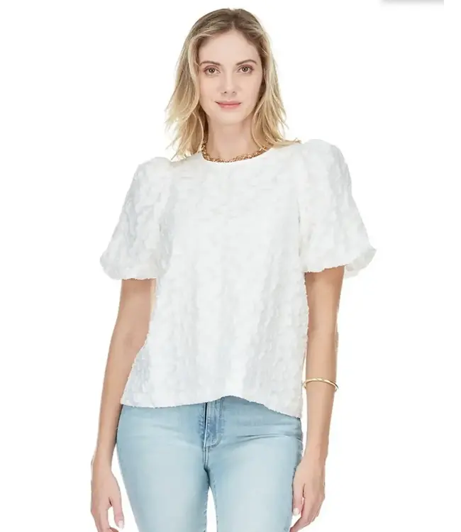 Jade Melody Tam Puff Sleeve Top