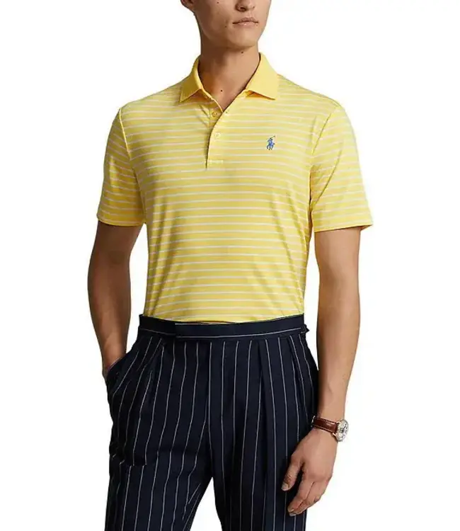 PRL Recycled Airflow Stripe Polo Shirt