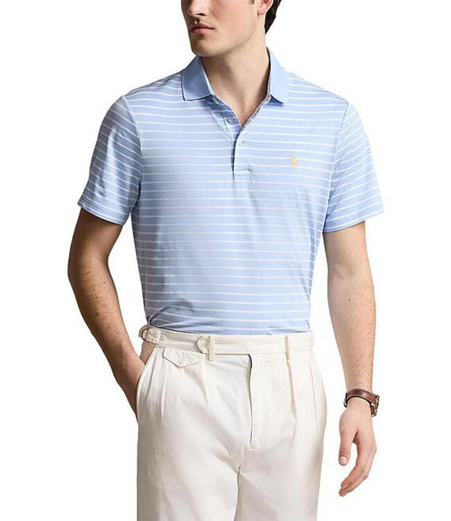 PRL Recycled Airflow Stripe Polo Shirt