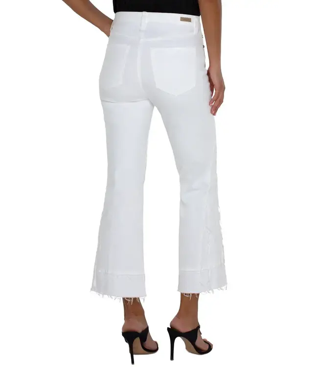 Liverpool Hannah Hi-Rise Eco Crop Flare with Crafty Seam Detail Jean