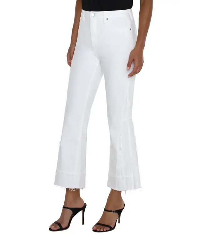 Liverpool Hannah Hi-Rise Eco Crop Flare with Crafty Seam Detail Jean