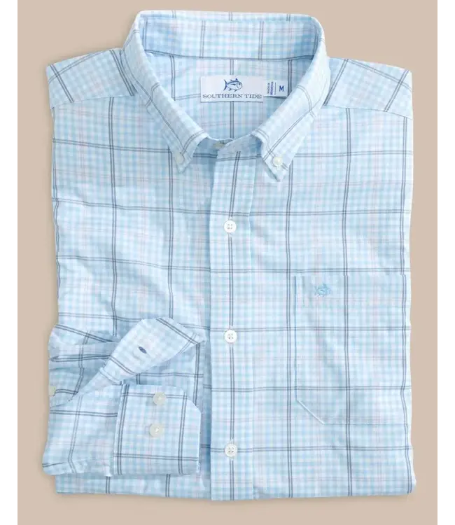 Southern Tide brrr° Intercoastal Rainer Check Long Sleeve Sport Shirt