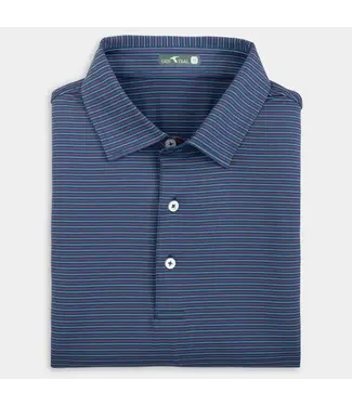 GenTeal Apparel Heathered Pinstripe Performance Polo