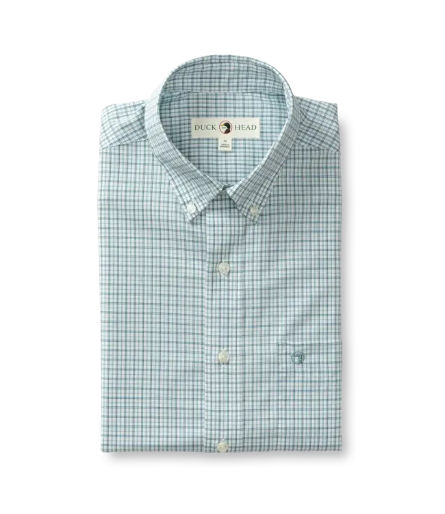 Duck Head Langley Plaid Performance Poplin Sport Shirt