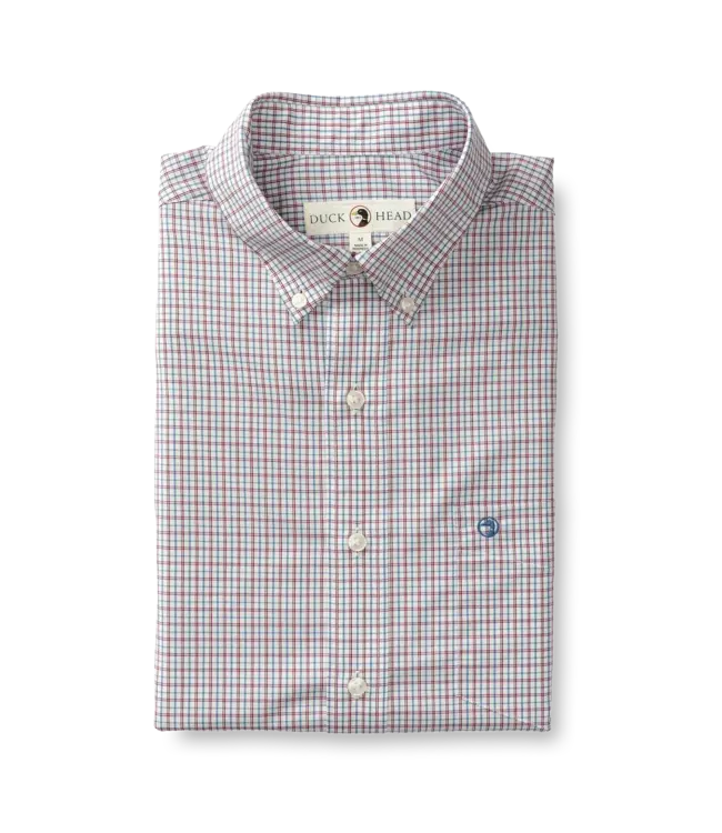 Duck Head Langley Plaid Performance Poplin Sport Shirt