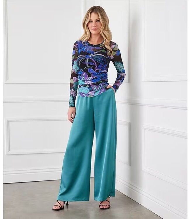 Karen Kane Satin Wide Leg Pants