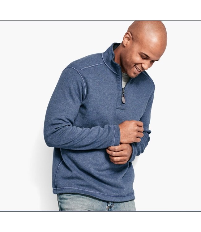 Johnston & Murphy Reversible Solid Quarter Zip