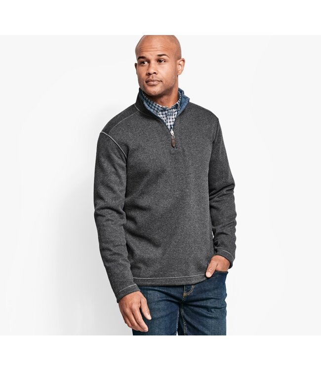 Johnston & Murphy Reversible Solid Quarter Zip