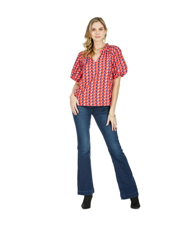 Jade Melody Tam Peasant Top 2