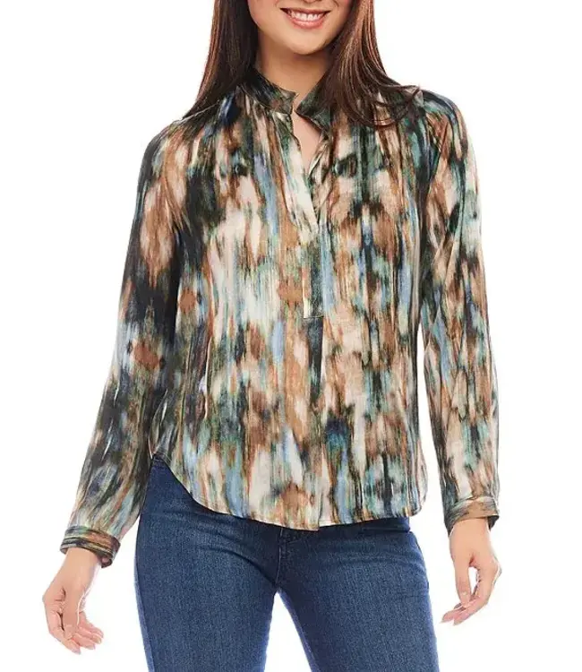 Karen Kane L/S Placket Top