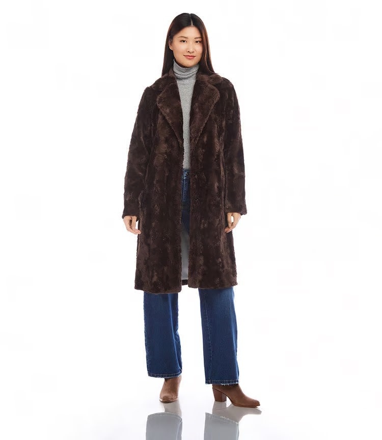 Karen Kane Faux Fur Coat Abraham s