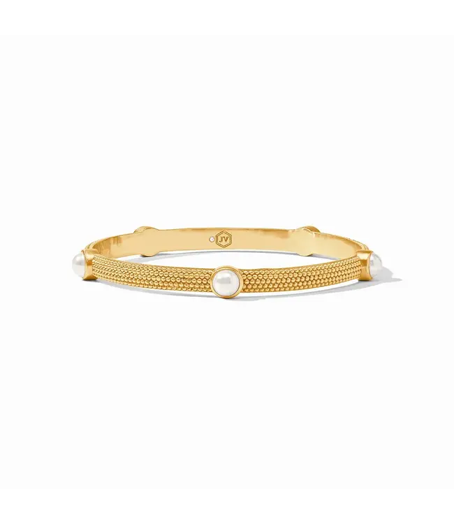Julie Vos Cabochon Gold Bangle