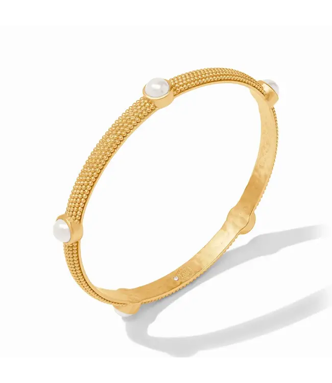 Julie Vos Cabochon Gold Bangle