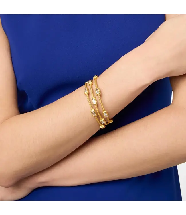 Julie Vos Baguette Gold Bangle