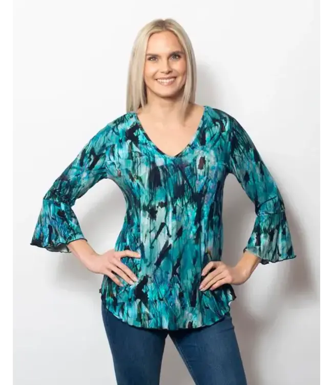 Sno Skins Viscose Johnny Collar Top