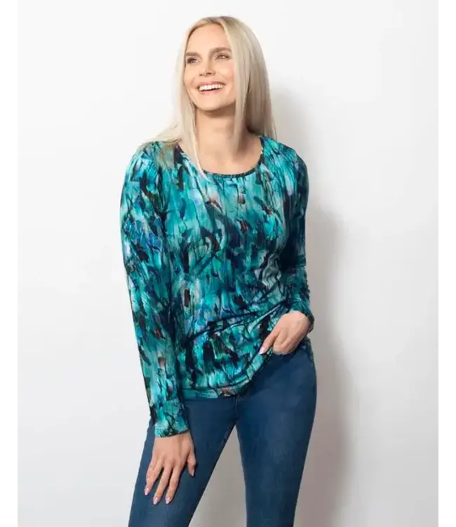 Sno Skins Viscose Johnny Collar Top