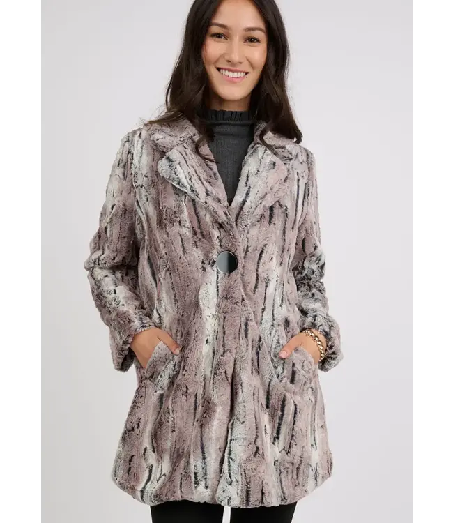 Uncle Frank Faux Mountain Fox Coat