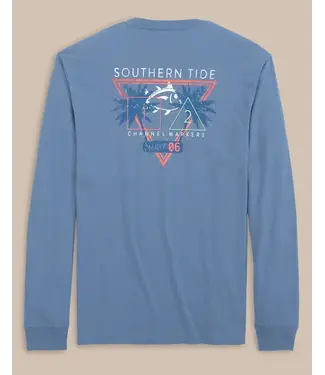 Southern Tide Retrowave Channel Markers Long Sleeve T-Shirt