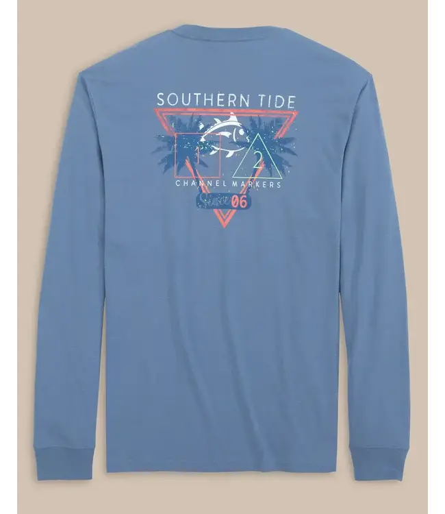Southern Tide Retrowave Channel Markers Long Sleeve T-Shirt