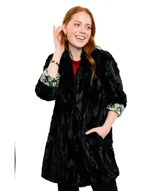 Ivy Jane Faux Fur Car Coat
