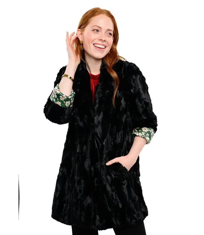 Ivy Jane Faux Fur Car Coat