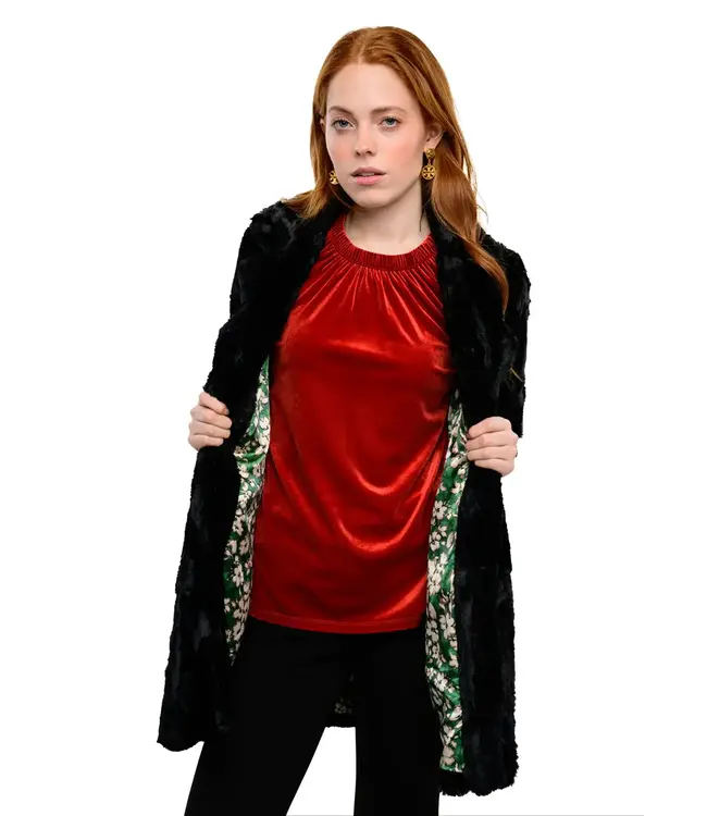 Ivy Jane Faux Fur Car Coat