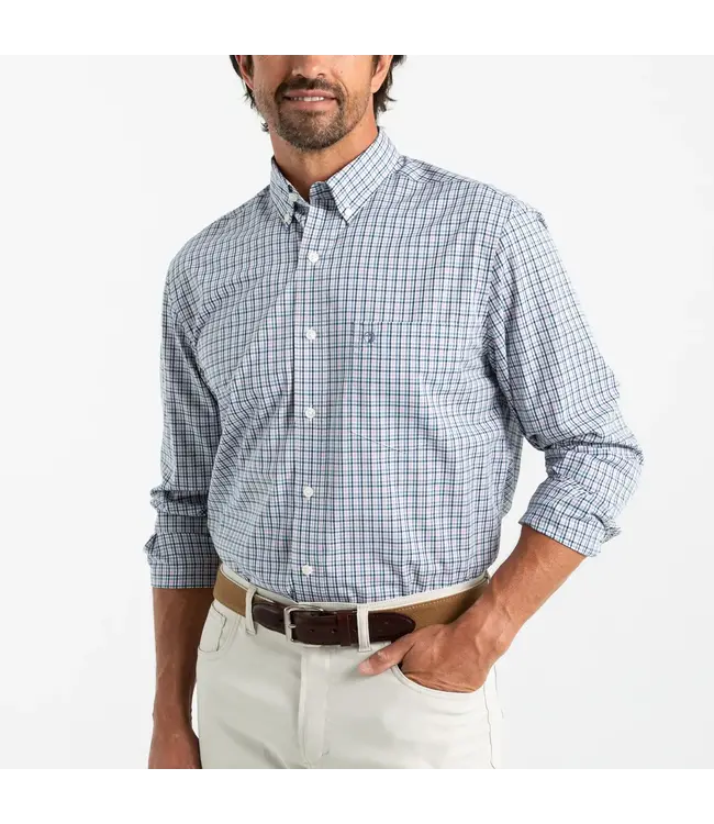 Duck Head Benton Plaid Performance Poplin Sport Shirt