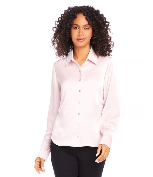 Karen Kane Side Pleat Shirt