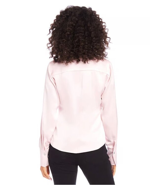 Karen Kane Side Pleat Shirt