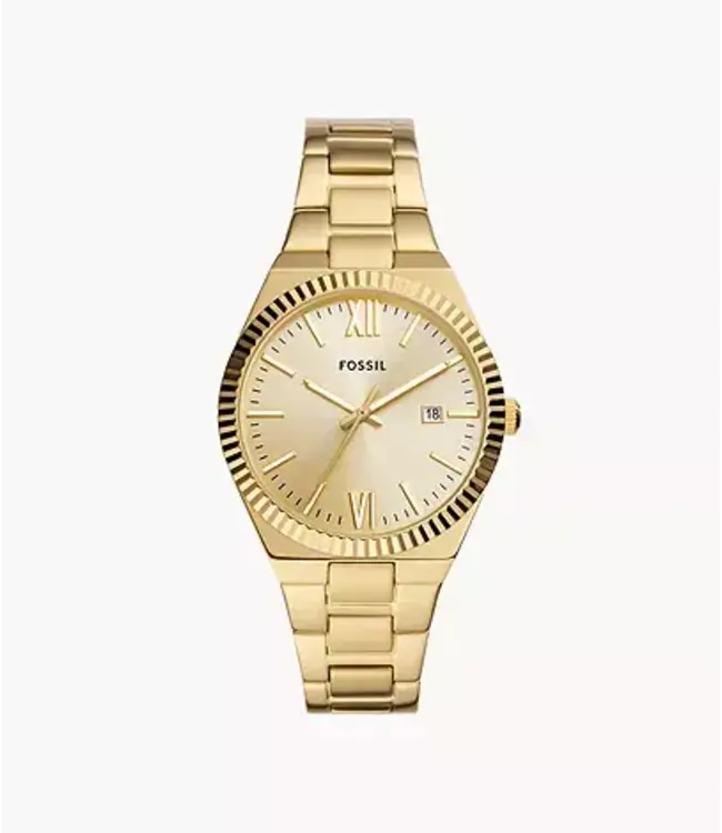 Fossil Scarlette Three-Hand Date Stainless Steel Watch