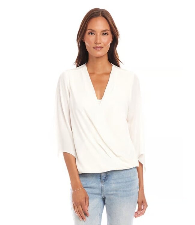 Karen Kane Drape Crossover Top