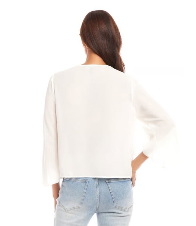 Karen Kane Drape Crossover Top