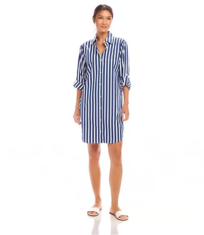 Karen Kane Roll Tab Shirt Dress