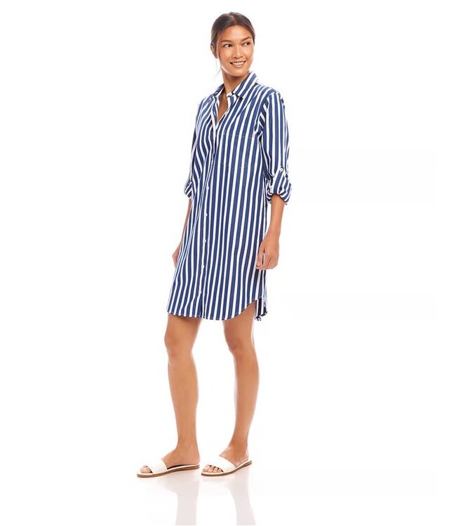 Karen Kane Roll Tab Shirt Dress