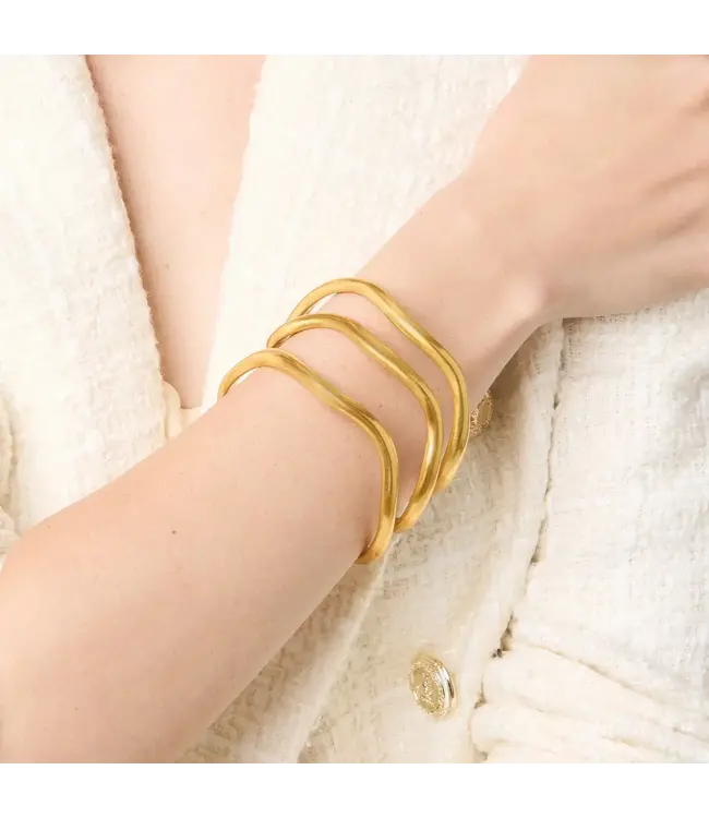 Julie Vos Gold Wave Bangle
