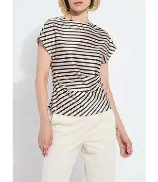 Lysse Bruna Printed Side Draped Top