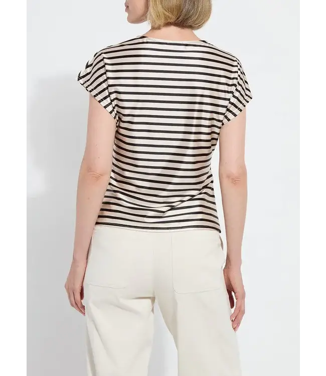 Lyssé Bruna Printed Side Draped Top