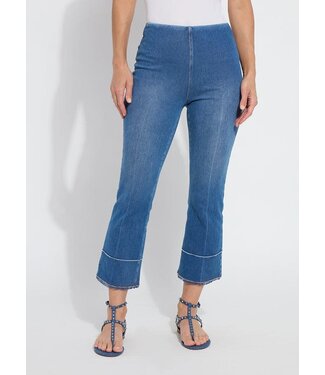 Lysse Dara Seamed Hem Crop Denim (25" inseam)