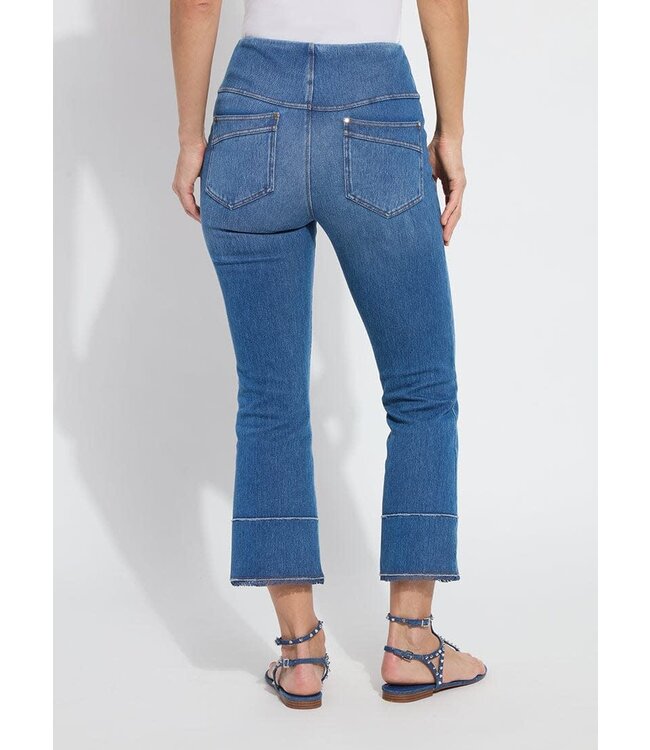 Lyssé Dara Seamed Hem Crop Denim (25" inseam)