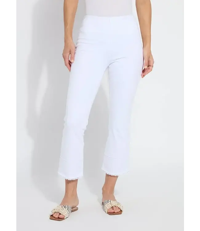Lyssé Dara Seamed Hem Crop Denim (25" inseam)