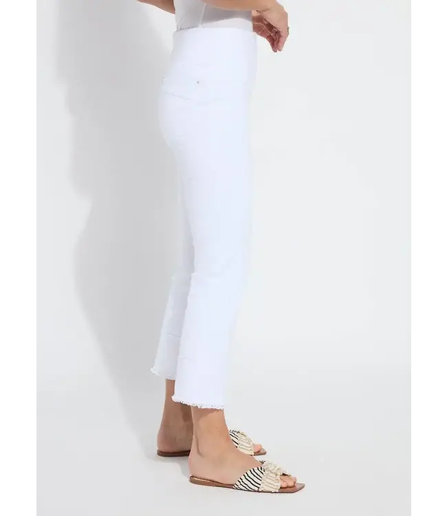 Lyssé Dara Seamed Hem Crop Denim (25" inseam)