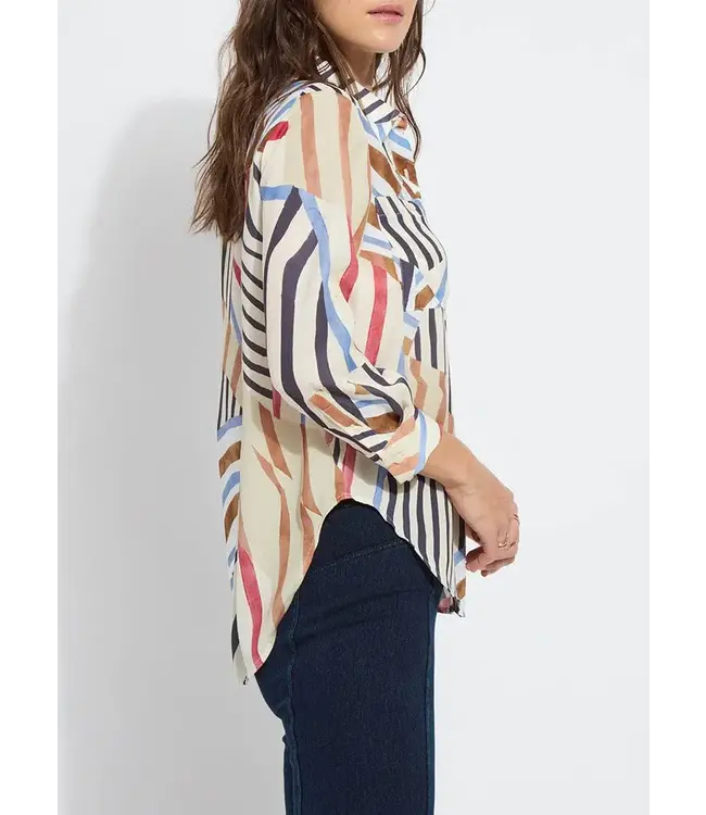 Lyssé Yesenia Roll Tab Utility Shirt