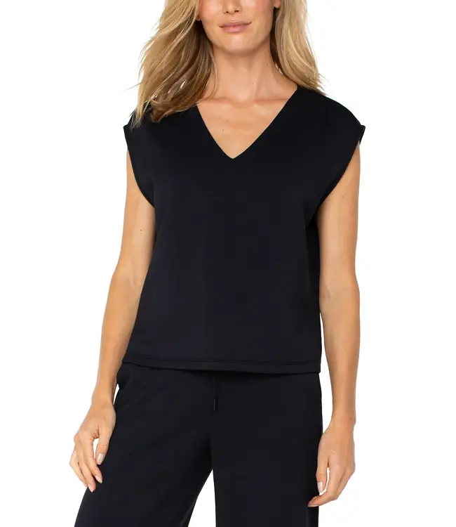 Liverpool Dolman Sleeve V-neck Top